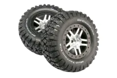 Traxxas Tuning BFGoodrich TA KM2 Reifen auf Felgen in Satin schwarz 2Stück vorne für Slash und Ford F-150 Raptor Fox 1/10