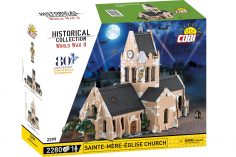 COBI Klemmbausteine Gebäude 1944 Kirche Sainte-Mère-Eglise - 2280 Teile