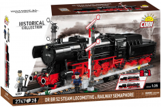 COBI Klemmbausteine Dampflokomotive 2in1 DRB Class 52 und PKP TY2 mit Signal - 2747 Teile