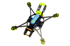 RubberQuads The Squirrel 3,5Zoll Race Quad Rahmen Bausatz in gelb