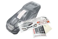Traxxas Tuning Karosserie Klar mit Aufkleber für E-Revo 1/16