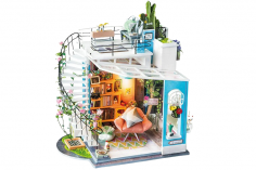 Lasercut Holzbausatz Standmodell Miniaturhaus Doras Loft 171 Teile