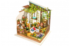 Lasercut Holzbausatz Standmodell Miniaturhaus Millers Garten 210 Teile