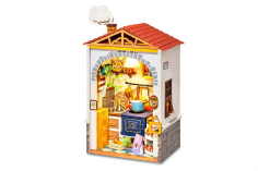Lasercut Holzbausatz Standmodell Mini Haus Küche 64 Teile