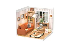 Lasercut Kunststoff Bausatz Standmodell DIY Miniature Haus Super Creator Serie Gemütliche Wohnlounge 114 Teile