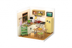 Lasercut Holzbausatz Standmodell Happy Meals Küche 152 Teile