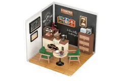 Lasercut Kunststoff Bausatz Standmodell DIY Miniature Haus Super Creator Serie Daily Inspiration Cafe 100 Teile