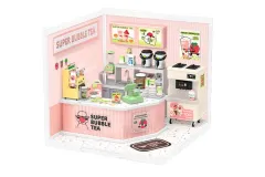 Lasercut Kunststoff Bausatz Standmodell DIY Miniature Haus Super Creator Serie Double Joy Bubble Tea 130 Teile