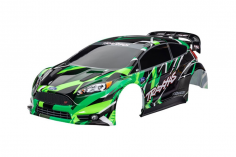 Traxxas Tuning Karosserie in Grün für ST Rally Ford Fiesta 4x4 VXL 1/10