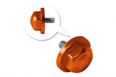 L-MA Precision Tuning Aluminium Propeller Adapter in orange für OMPHobby M1 EVO