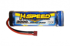 HSP Akku NiMH 3000mAh 8,4V 7 Zellen mit T-Stecker