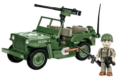 COBI Klemmbausteine Auto Jeep Willys MB und M2 Geschütz - 132 Teile