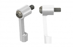 Rakonheli CNC Aluminium Anlenkarme in silber für Blade InFusion 120