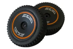 DF Models Ersatzteile Reifen vorne 2Stück für DF BL06 Brushless Buggy 1:14