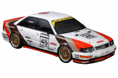 Tamiya RC Auto Audi V8 Tourenwagen TT-02 Bausatzmodell 1/10