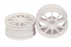 Tamiya RC Ersatzteile für TT02 Felgen 10-Speichen in weiß 26mm 2Stück