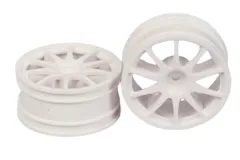 Tamiya RC Ersatzteile für TT02 Felgen 10-Speichen in weiß 26mm 2Stück