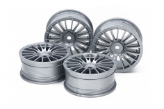 Tamiya RC Ersatzteile für TT02 Felgen 18-Speichen in grau 24mm 4Stück