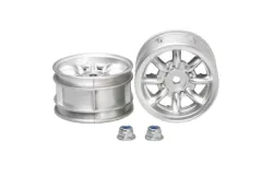 Tamiya RC Ersatzteile für MF01X Felgen 8-Speichen in chrom 2Stück