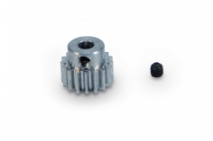 Carson RC Ersatzteile für Tamiya TT02, DT03 und MF01X Motorritzel Stahl gehärtet 17Zähne M0,6 für original Hauptzahnrad und für Highspeed Hauptzahnrad 70Zähne 300051215 in Verbindung mit 300054500