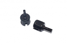 GPM Tuningteile Stahl Differentialachsen in schwarz für Tamiya DT03