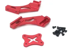 MBW RC CAR Tuningteile für RC Auto Mini Cito und DF Z06 Buggy Heckspoilerhalterung aus Aluminium in rot