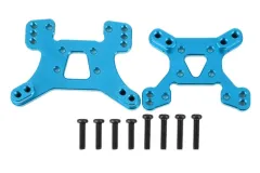 MBW RC CAR Tuningteile für RC Auto Mini Cito und DF Z06 Buggy Dämpferbrücke vorne/hinten aus Aluminium in blau