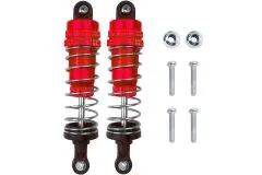 MBW RC CAR Tuningteile für RC Auto Mini Cito und DF Z06 Buggy Stoßdämpfer aus Aluminium in rot