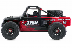 Amewi Hyper Go RC-Car Desert Buggy in schwarz / rot OffRoad/OnRoad 4WD Brushless 1:14 2,4GHz RTR Set