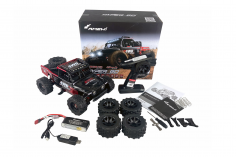 Amewi Hyper Go RC-Car Desert Buggy in schwarz / rot OffRoad/OnRoad 4WD Brushless 1:14 2,4GHz RTR Set
