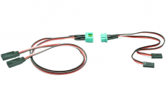 Servotragflächenkabelbaum Kabelsatz für 2 Servos MPX 6-Pol Stecker L=600mm