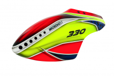 Microheli Airbrush Fiberglass Yellow Eyes Haube für Blade 330X und 330S