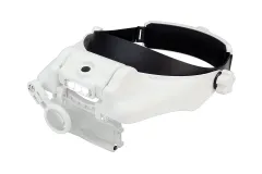 Kopfbandlupe Premium mit LED Licht