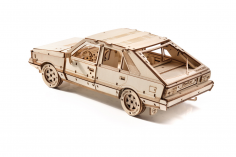Lasercut Holzbausatz made in EU Automodell FSO Polonez 1500 - 259 Teile