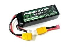 Absima LiPo Akku Greenhorn Vol.2 Stick Pack 3S 11,1V 50C 6000mAh im Softcase mit XT90 und Adapter auf T-Stecker