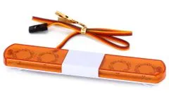 MBW RC CAR Tuningteile für 1/12 Modellautos LED Licht Set mit 5 Modis 4,8-6V Warnlichtbalken (orange)