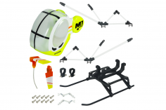 Microheli Scale Rumpf Set Hughes 300 in gelb für OMP Hobby M1 EVO