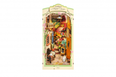Lasercut Holzbausatz Bücherecke Blumenladen 110 Teile