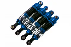 rcTURN Einstellbarer Alu-Stoßdämpfer in blau für TRX-4M