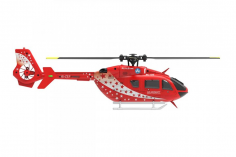 FliteZone RC Heli Scale Hubschrauber EC-135 RTF Set im Air Zermatt Design