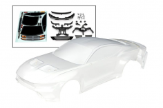 Traxxas Tuning Karosserie Ford Mustang in klar mit Anbauteilen für 4-TEC 1/10
