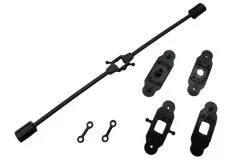 DF Models Ersatzteile Paddelstange, Rotorblatthalterungen und Anlenkungsgestänge für DF-200XL