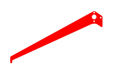 XLPower Ersatzteile Heckfinne in rot für XLPower Nimbus 550