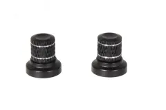 Mikado Drehknöpfe aus Aluminium in schwarz 2Stück für VBar Control