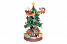 Lasercut Holzbausatz Funktionsmodell Weihnachtsbaum Spieluhr 319 Teile