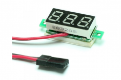 Mini Digital Voltmeter 3-30V (JR Stecker)