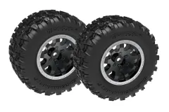 Traxxas Tuning Sledgehammer Reifen auf Felgen in Schwarz 2Stück vorne für Mini-Maxx 1/16