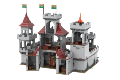 KiddiCraft Klemmbausteine Ritterburg - 1656 Teile