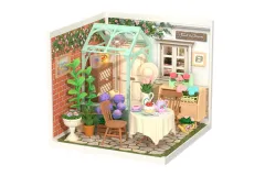 Lasercut Kunststoff Bausatz Standmodell DIY Miniature Haus Super Creator Serie Blühender Tee Garten - 151 Teile