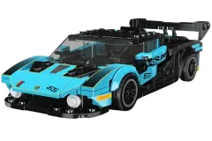 MouldKing Klemmbausteine Sportwagen Essenza - 383 Teile mit stapelbarer Displaybox/Sammelbox 19,5x9,5x8,5cm